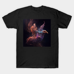 Bird in Space with unique Design T-Shirt